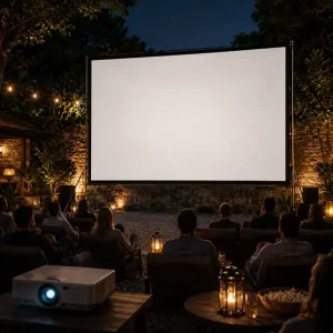 Écran de projection valise 4 m x 3 m