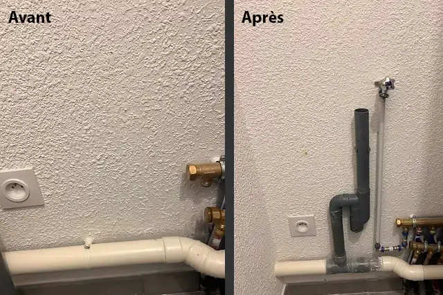 Installation d’une arrivée d’eau et évacuation pour machine à laver à Rouen