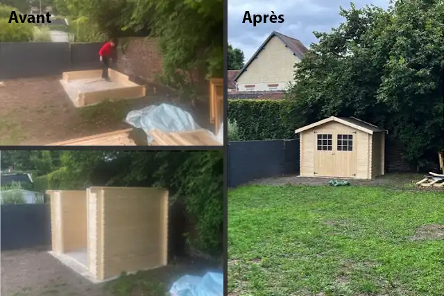 Assemblage d’un abri de jardin à Bihorel