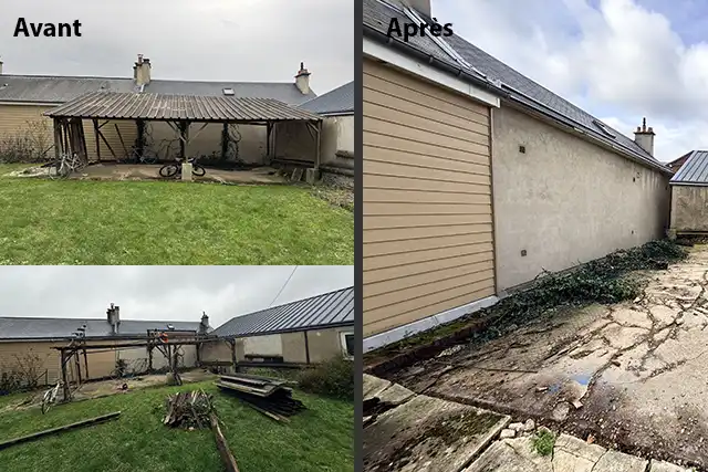Démontage d’un carport à Petit-Couronne